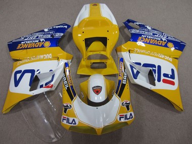 Amarelo Branco Fila Carenagem Ducati 748 93-05