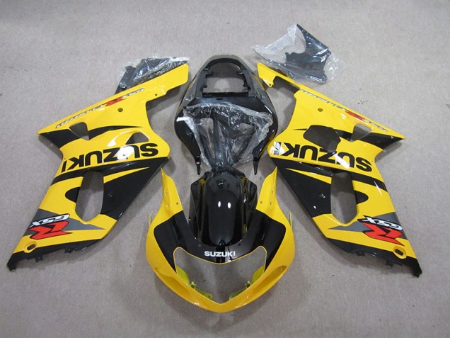 Amarelo Preto Carenagem GSXR 600 K1 K2 K3 01-03