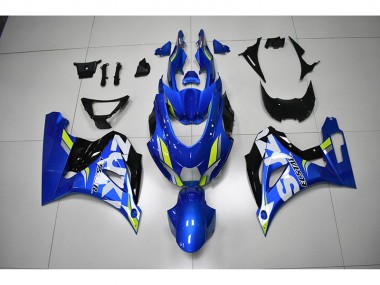 Azul Branco Decalque Carenagem GSXR 1000 17-23