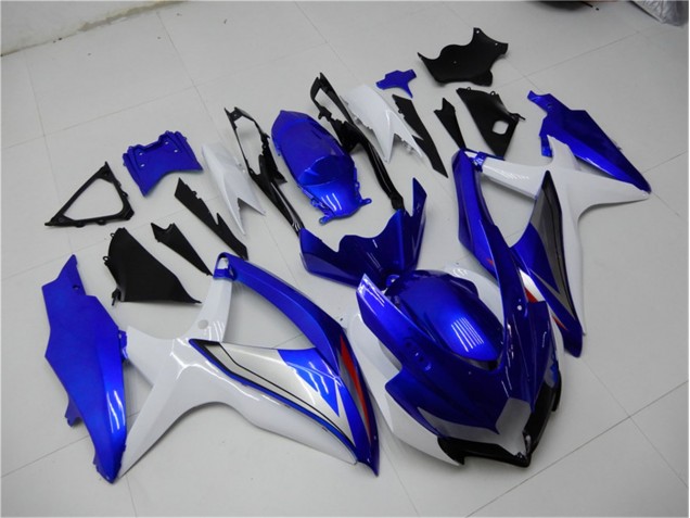 Azul Branco Kit Completo Carenagem GSXR 600 / 750 K8 08-10