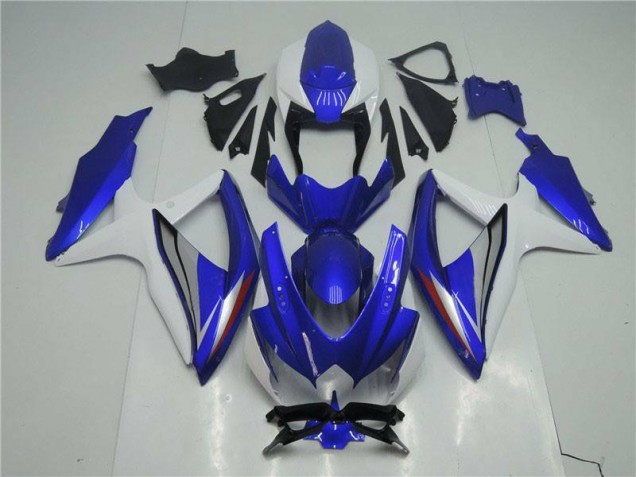 Azul Branco Kit Completo Carenagem GSXR 600 / 750 K8 08-10