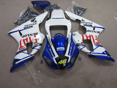 Azul Branco Motul Dunlop 46 Kit Completo Carenagem R1 09-11