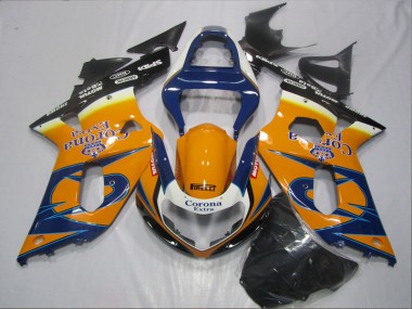 Azul Laranja Corona Extra Carenagem GSXR 600 K1 K2 K3 01-03