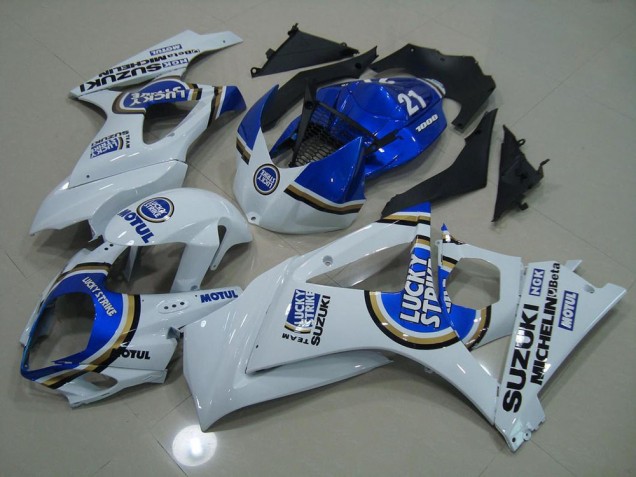 Azul Lucky Strike Carenagem GSXR 1000 K7 07-08