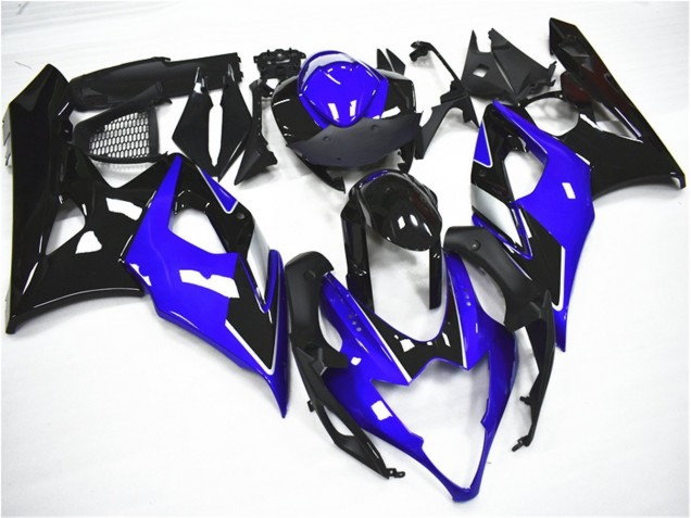 Azul Preto Abs Kit Completos Carenagem GSXR 1000 K7 07-08