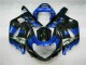 Azul Preto Abs Kits Completos Carenagem GSXR 600 / 750 K1 K2 K3 01-03