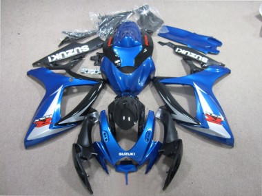 Azul Preto Branco Carenagem GSXR 600 K6 06-07