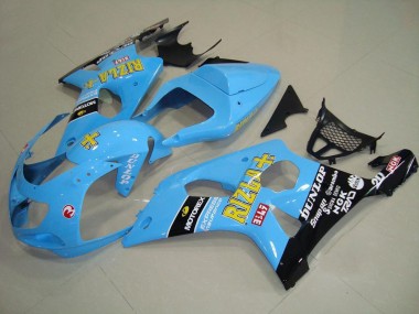 Azul Preto Carenagem GSXR 1000 K1 00-02