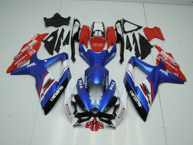 Azul & Vermelho Carenagem GSXR 1000 K9 09-16