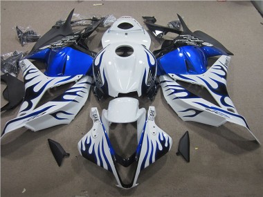 Branco Azul Chama Carenagem CBR 600RR 09-12