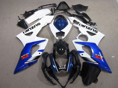 Branco Azul Injeção Kits Carenagem GSXR 1000 K5 05-06