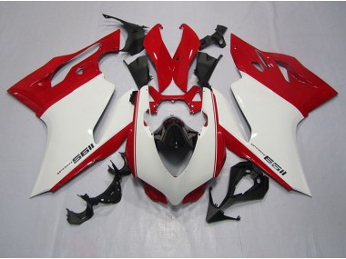 Branco Vermelho Injeção Kit Carenagem Ducati 1199 11-14