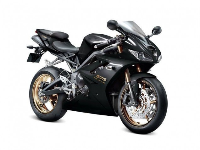 Preto Abs Kit Carenagem & Plásticos Daytona 675 Triple 09-12