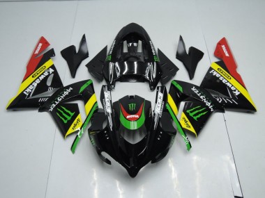 Preto Amarelo Monster Carenagem ZX10R 03-05