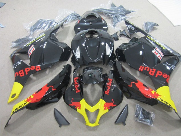 Preto Amarelo Red Bull Carenagem CBR 600RR 09-12