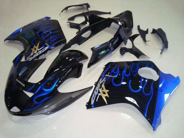 Preto Azul Chama Carenagem CBR 1100 XX Blackbird 96-07