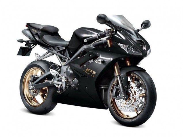 Preto Carenagem Daytona 675 Triple 06-08