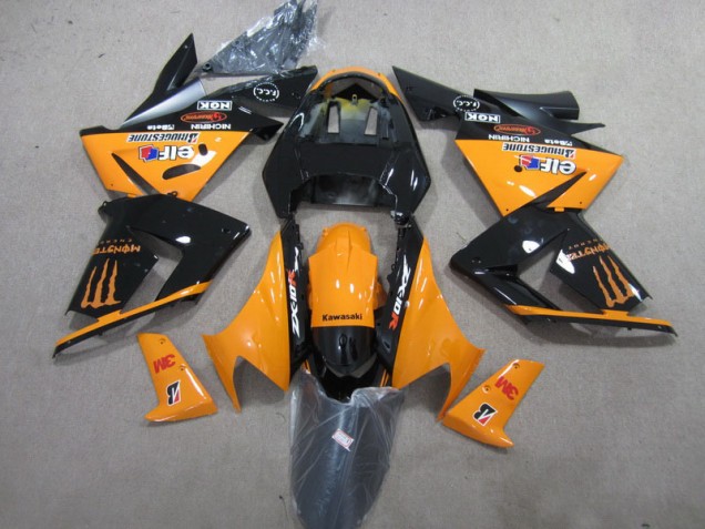 Preto Laranja 3M Monster Carenagem ZX10R 03-05