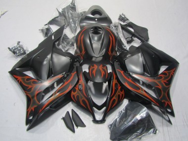 Preto Laranja Chama Carenagem CBR 600RR 09-12