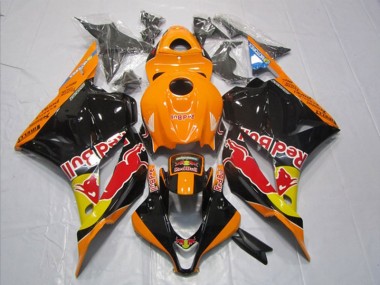 Preto Laranja Red Bull Carenagem & Plástico CBR 600RR 09-12