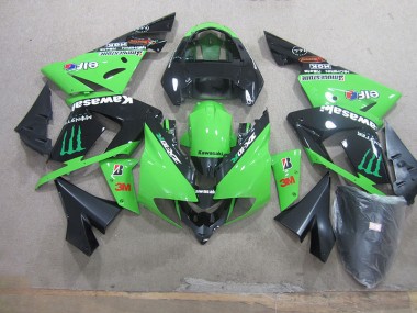 Preto Verde 3M Monster Carenagem ZX10R 03-05