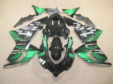 Preto Verde C-Shock Monster Carenagem ZX10R 03-05