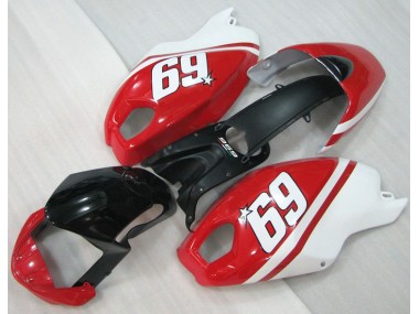 Preto Vermelho Branco 69 Carenagem Ducati Monster 696 08-12