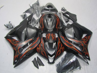 Preto Vermelho Chama Abs Kits Completos Carenagem CBR 600RR 09-12