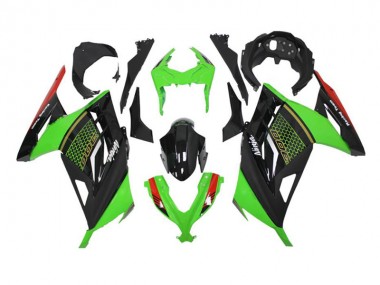 Verde Preto Abs Kits Carenagem ZX6R 13-18