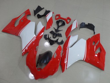 Vermelho Branco Carenagem Ducati 1199 11-14