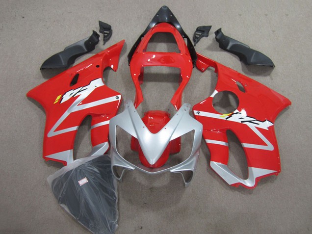 Vermelho Prata Abs Kits Carenagem CBR 600 F4i 01-03