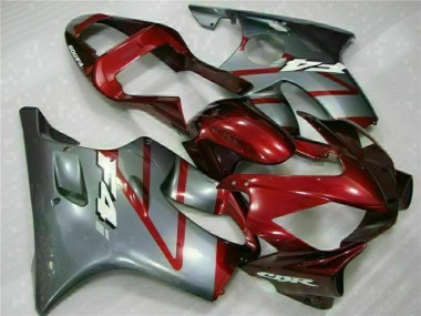 Vermelho Prata Abs Kits Completos Carenagem CBR 600 F4i 01-03