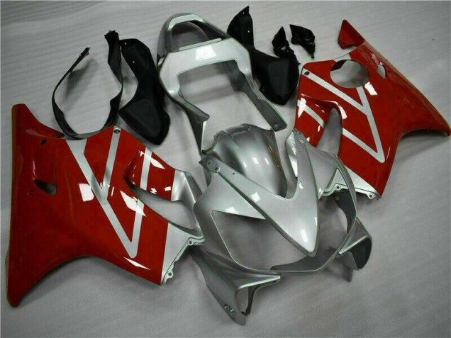 Vermelho Prata Kit Completo Carenagem CBR 600 F4i 01-03