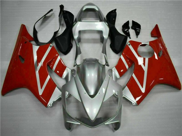 Vermelho Prata Kit Completo Carenagem CBR 600 F4i 01-03