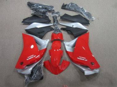 Vermelho Prata Preto Carenagem CBR 125R 11-13