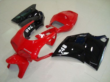 Vermelho Preto Abs Plástico Ducati 748 916 996 996S 93-05